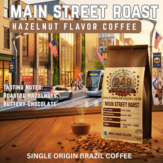 Main Street Roast | Medium Roast | Hazelnut Flavor Coffee